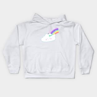 Best Friends Rainbow Cloud Hug Kids Hoodie